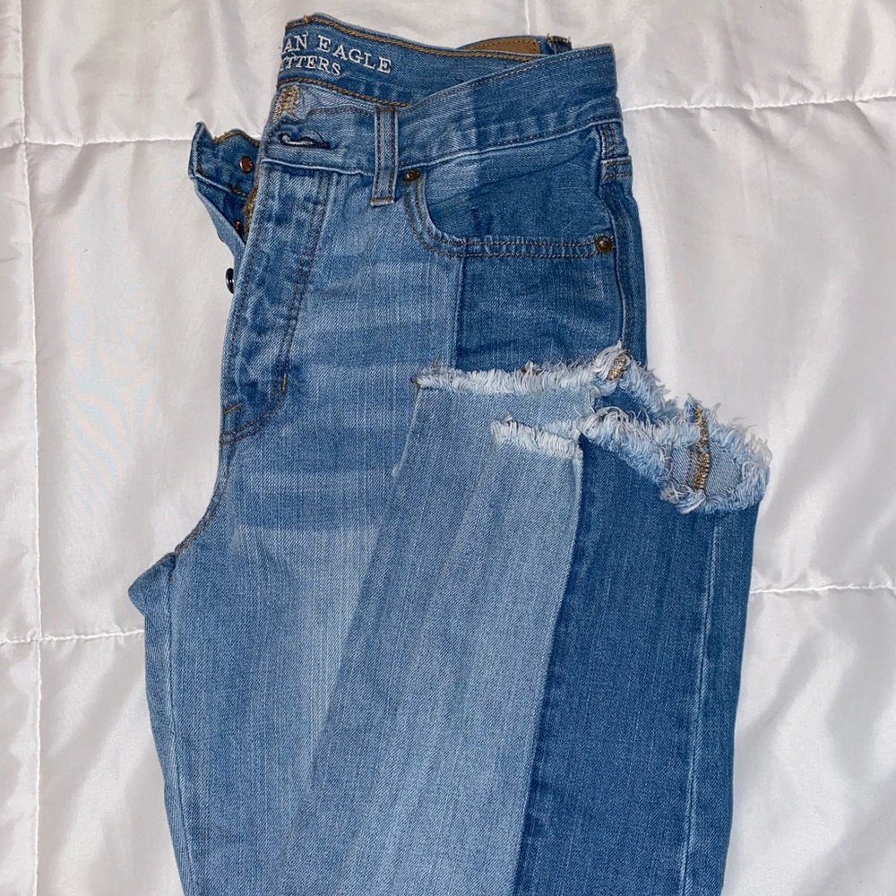 Two-Toned American Eagle Jeans